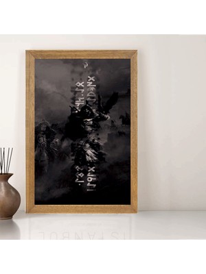 Lioncraft Türkçü, Türk Bayrağı Tablo, Çerçeveli Cam Tablo 20X30 cm