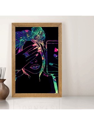 Lioncraft Tablo, Çerçeveli Cam Tablo 20X30 cm