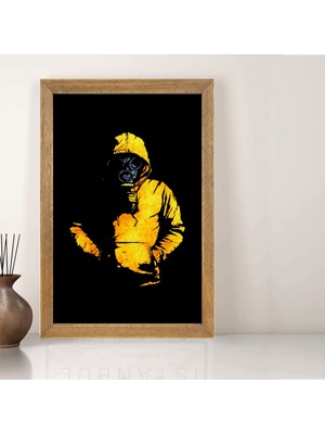 Lioncraft Maskeli Tablo, Çerçeveli Cam Tablo 30X45 cm