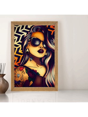 Lioncraft Tablo, Çerçeveli Cam Tablo 20X30 cm