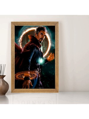 Lioncraft Marvel Doctor Strange Tablo, Çerçeveli Cam Tablo 20X30 cm