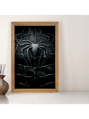 Lioncraft Örümcek Adam Tablo, Çerçeveli Cam Tablo 30X45 cm