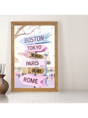 Lioncraft Tablo, Çerçeveli Cam Tablo 20X30 cm