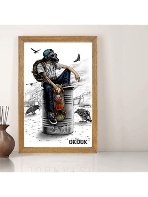 Lioncraft Tablo, Çerçeveli Cam Tablo 30X45 cm