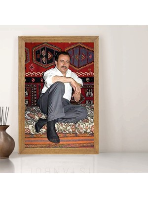 Lioncraft Muhsin Yazıcıoğlu  Tablo, Çerçeveli Cam Tablo 20X30 cm