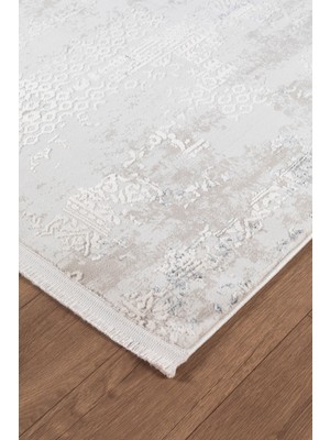 Valery Home Bienal Saçaklı Modern Dokuma Halı 8633A-GRI