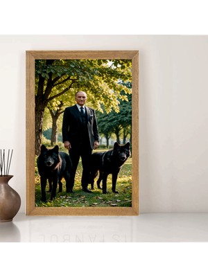 Lioncraft Mustafa Kemal Atatürk Tablo, Çerçeveli Cam Tablo 20X30 cm