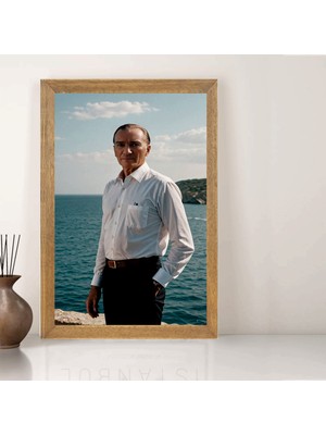Lioncraft Mustafa Kemal Atatürk Tablo, Çerçeveli Cam Tablo 20X30 cm