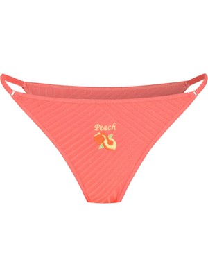 House Of Silk Juicy Joy 'juicy Peach' Meyve Nakışlı Külot Turuncu