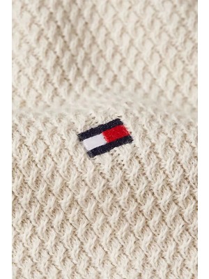 Tommy Hilfiger Erkek Balıkçı Yaka Krem Kazak