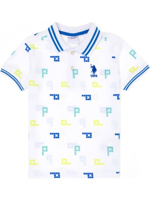 U.S. Polo Assn. Erkek Çocuk Beyaz Tişört 50263527-VR013