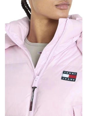 Tommy Hilfiger Kadın Alaska Toz Pembe Şişme Mont