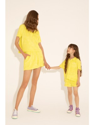 U.S. Polo Assn. Kız Çocuk Citron Tişört 50265392-VR168