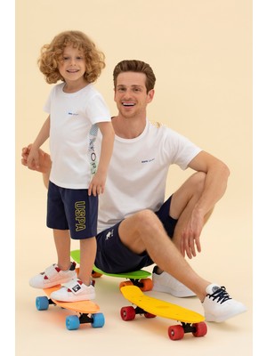 U.S. Polo Assn. Erkek Çocuk Beyaz Tişört 50263319-VR013