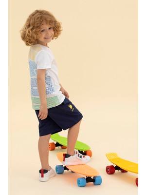 U.S. Polo Assn. Erkek Çocuk Beyaz Tişört 50263319-VR013