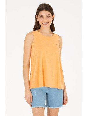 U.S. Polo Assn. Kadın Turuncu Tişört 50262481-VR051