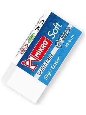 Mikro 2B-24TR Dust-Free Beyaz Soft Silgi