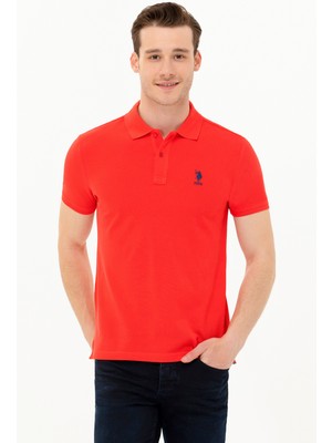 U.S. Polo Assn. Erkek Kırmızı Tişört Basic 50266337-VR030
