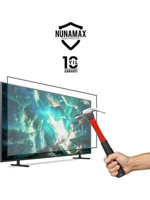 Nunamax 65" Inç 164 Ekran Tv Ekran Koruyucu Ergonomik Tasarım ile Şeffaf Koruma