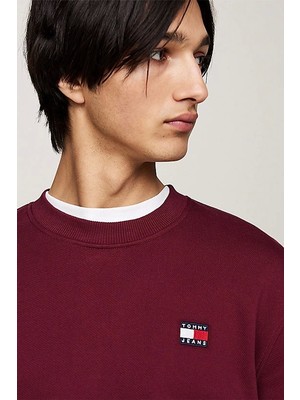 Tommy Hilfiger Erkek Bordo Sweatshirt