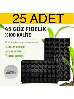 25 Adet 45 Göz Fide Viyol Fidelik Fide Altlığı Fide Viyolü tohum yetiştirme viyolleri
