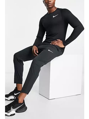 Nike Pro Dri-Fit Flex Vent Max Erkek Günlük Stil Eşofman Altı Siyah