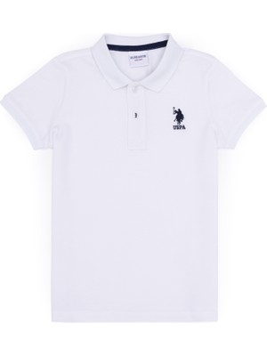 U.S. Polo Assn. Erkek Çocuk Beyaz Tişört Basic 50262958-VR013