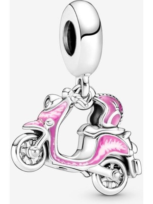 Hector Co Jewellery Pembe Scooter Sallantılı Charm