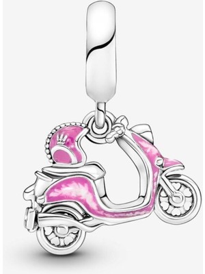 Hector Co Jewellery Pembe Scooter Sallantılı Charm