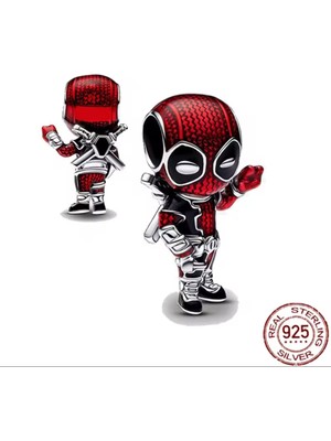 Lines Bijuteri Marvel Komik Kahraman Deadpool Charm