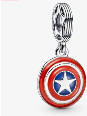 Lines Bijuteri Marvel The Avengers Captain America Shield Sallantılı Charm