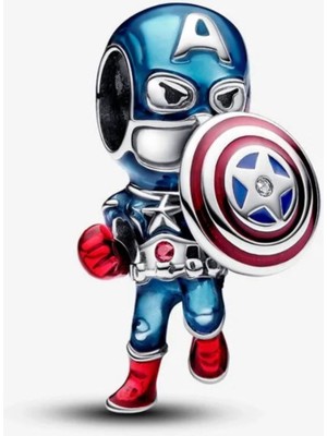 Lines Bijuteri Marvel The Avengers Captain America Charm