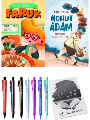 Nohut Adam ve Sınıftaki Gizemli Saat Faruk 2'li Set + Hediyeli