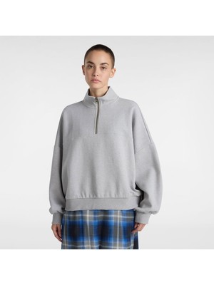 Elevated Double Knıt Loose Mock Neck.-