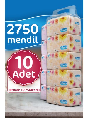 Peçito "2750" Çift Katlı Pratik Mendil Çek Kullan (10ADET)X(275MENDİL)