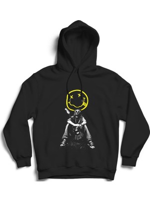 The Fame Nirvana Kurt Cobain Baskılı, Rock Metal Müzik Grubu, Unisex Pamuk Kapüşonlu Sweatshirt Hoodie