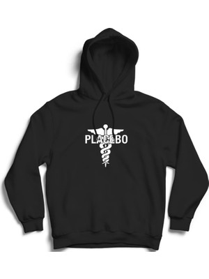 The Fame Placebo, Logo, Rock Metal Müzik Grubu, Unisex Pamuklu Kapüşonlu Sweatshirt Hoodie