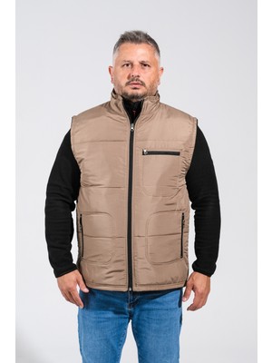 Derin Mavi 4 Cepli Içi Polarlı 6 Renk 9 Beden Kışlık Yelek