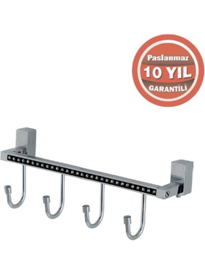 Çelik Banyo Paslanmaz Pirinç Swwor 4’lü Askılık