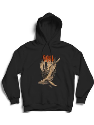 The Fame Gojira, Big Whale 2, Rock Metal Müzik Grubu, Unisex Pamuk Kapüşonlu Sweatshirt Hoodie