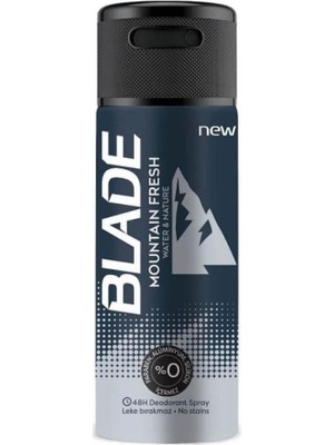 Blade Mountain Fresh Erkek Deodorant 150 ml Sprey Doğal Koku ile Gün Boyu Ferahlık