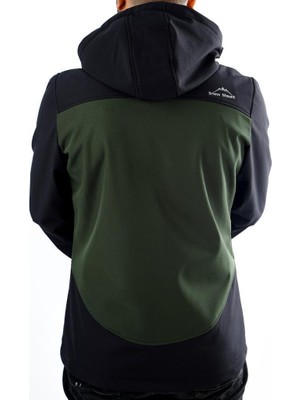 Snowmount Siyah Haki Trail Softshell Rüzgar Su Geçirmez Mont Ceket