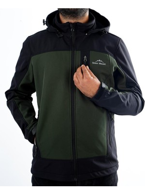 Snowmount Siyah Haki Trail Softshell Rüzgar Su Geçirmez Mont Ceket