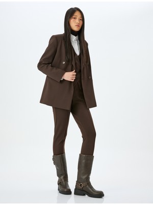 Koton Standart Bel Slim Fit Cep Detaylı Tayt Pantolon