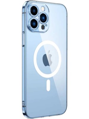Royaleks Iphone 13 Pro Max Kılıf Kamera Lens Korumalı Magsafe Destekli Şeffaf Darbe Emici Sert Kapak