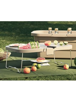 Xnews Portatif Piknik Masası ve Sepet Seti