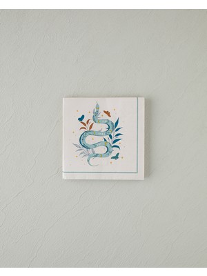 English Home Talisman Snakes 20'li Kağıt Peçete 33x33 cm Bej