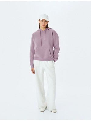 Koton Kanguru Cepli Kapüşonlu Oversize Basic Sweatshirt