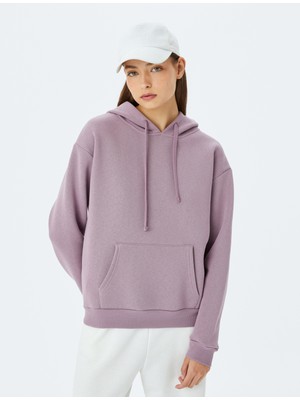 Koton Kanguru Cepli Kapüşonlu Oversize Basic Sweatshirt