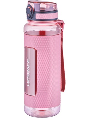 Uzspace Fiftyfifty 1100ML  Mega Büyük Boy  Tritan Su Matarası Silikon Korumalı Kaydırmaz Gövde